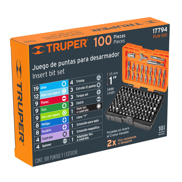 Kit 33 Puntas De Destornillador – Juego De Brocas Huecas, Estrella, Hexagonal Y Más