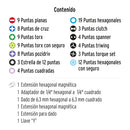 Juego de Puntas Mixtas para Desarmador 100 Piezas Truper