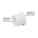 Reduccion Bushing PVC Hidraulico 1" x  3/4"