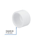 Tapon Capa PVC Hidraulico Saniflow 1" (25 mm)