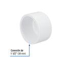 Tapon Capa PVC Hidraulico Saniflow 1"1/2 (38 mm)