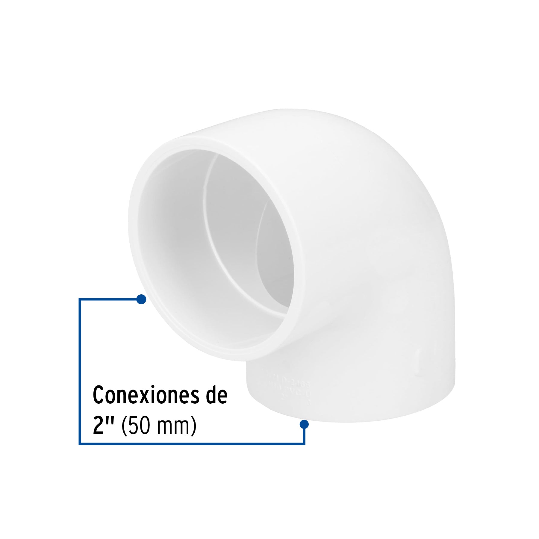 Codo PVC Hidraulico Saniflow 90° X 2" (50 mm)