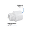 Conector Exterior PVC Hidraulico Saniflow 1" (25 mm)