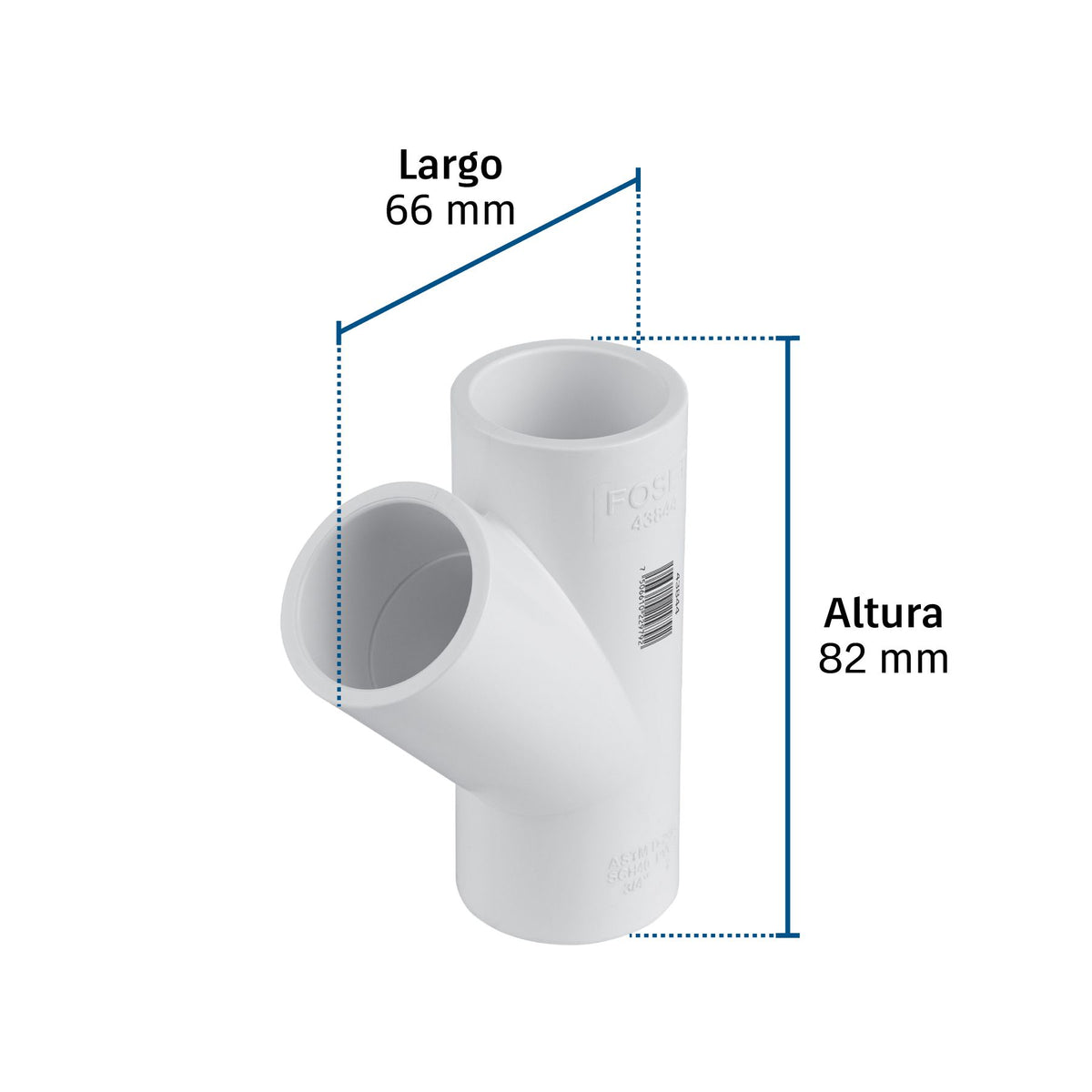 Yee PVC Hidraulico FOSET  3/4"