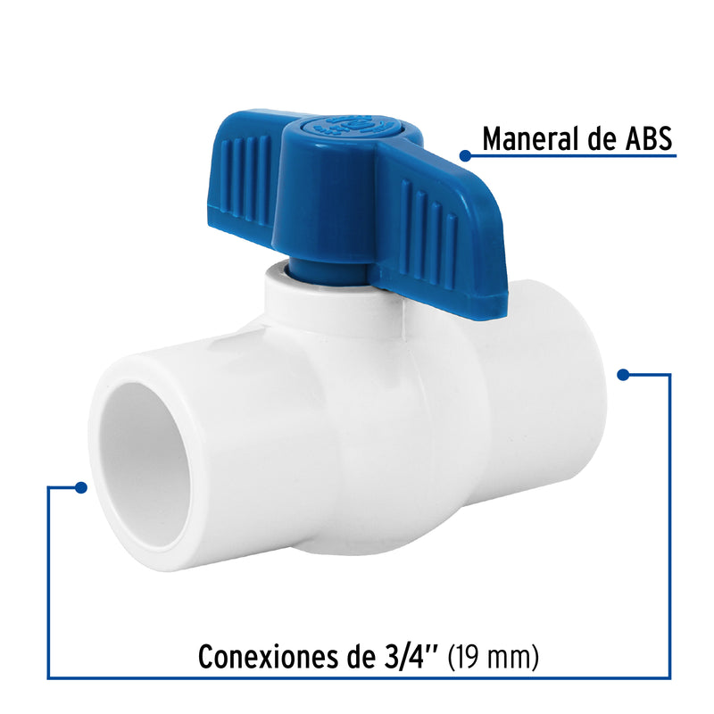 Valvula Esfera PVC Hidraulico Cementar Saniflow 3/4" (19 mm)