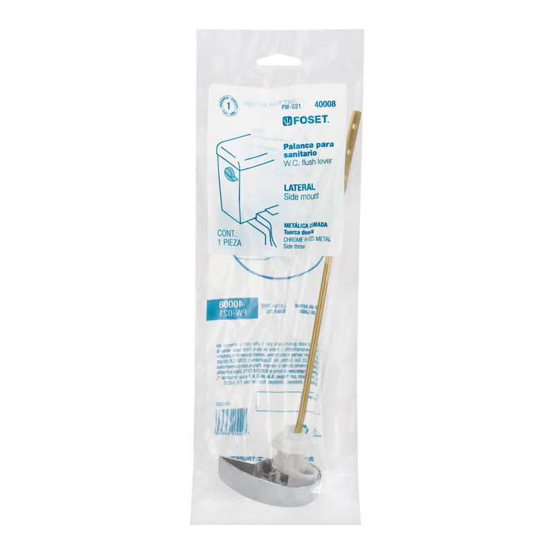 Palanca Lateral para WC Cromada Foset