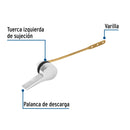 Palanca Frontal para WC Minimalista  Metalica Cromada Foset