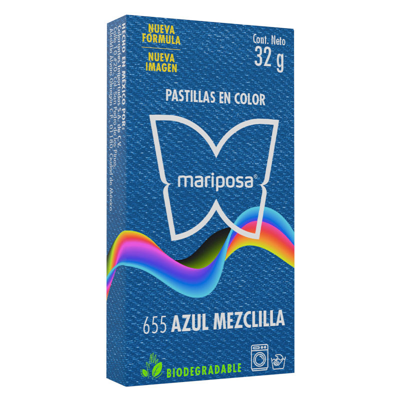 Colorante Mariposa Azul Mezclillla