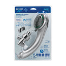 Regadera de Telefono 3" con Soporte 5 Funciones Acabado Cromo Foset Aqua