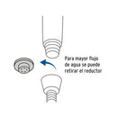 Regadera de Telefono 3" con Soporte 5 Funciones Acabado Cromo Foset Aqua