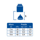 Regadera de Telefono 3" con Soporte 5 Funciones Acabado Cromo Foset Aqua