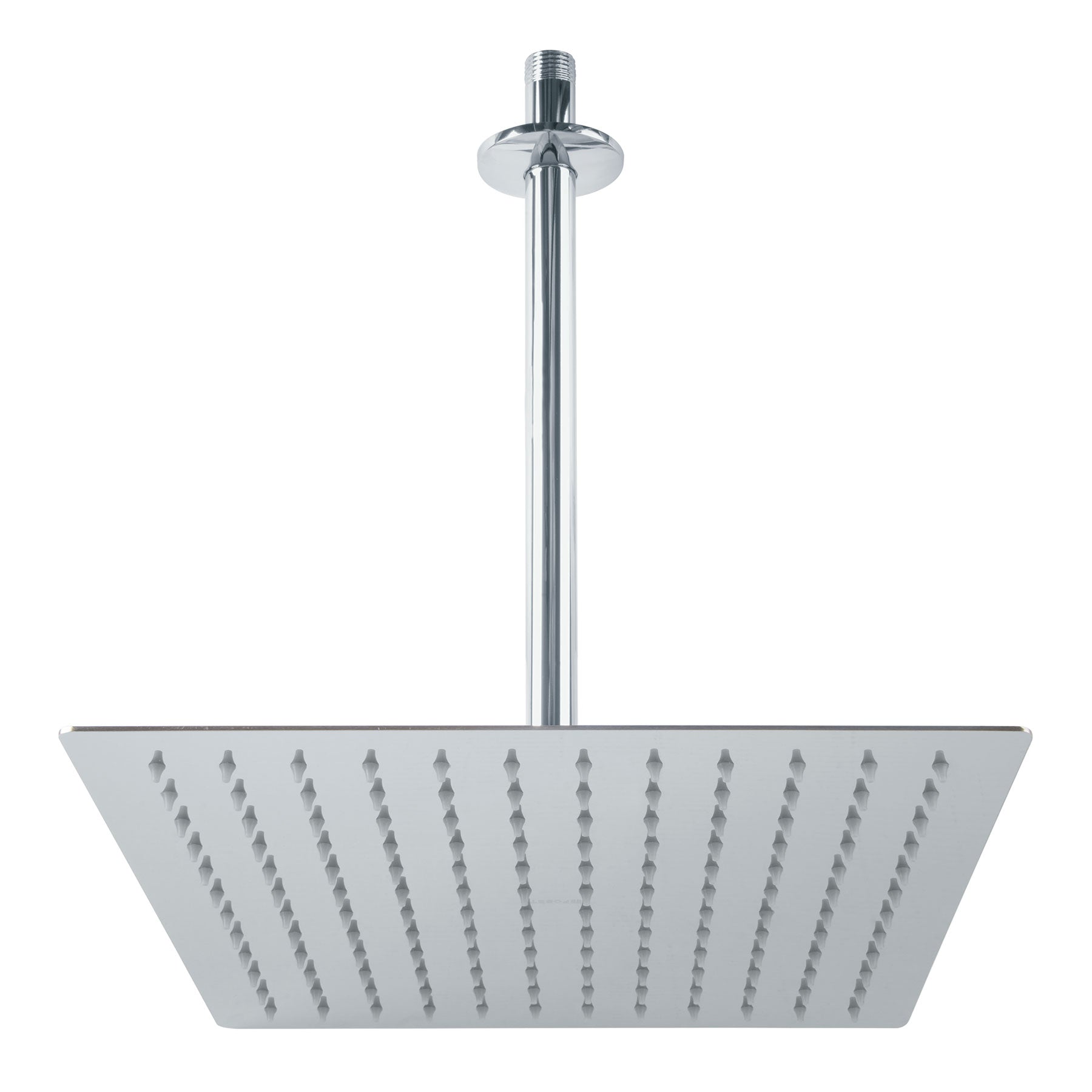 Regadera Cuadrada 12" con Brazo y Chapeton Foset Riviera Cromo