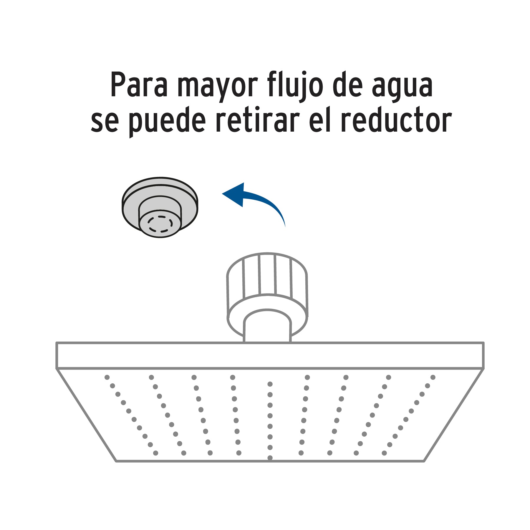 Regadera Cuadrada 12" con Brazo y Chapeton Foset Riviera Cromo