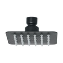 Regadera Cuadrada  4" Acero Inoxidable Foset Tubig Negro