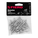 Remache 43 de 1/8" X 3/16'' Fiero Bolsa con 50 Piezas