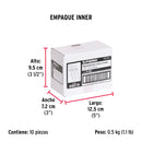 Remache 43 de 1/8" X 3/16'' Fiero Bolsa con 50 Piezas