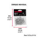 Remache 43 de 1/8" X 3/16'' Fiero Bolsa con 50 Piezas