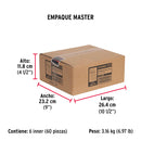 Remache 43 de 1/8" X 3/16'' Fiero Bolsa con 50 Piezas