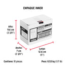 Remache 44 de 1/8" X 1/4'' Fiero Bolsa con 50 Piezas