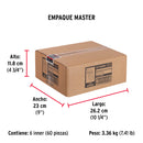 Remache 44 de 1/8" X 1/4'' Fiero Bolsa con 50 Piezas