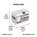 Remache 46 de 1/8" X 3/8'' Fiero Bolsa con 50 Piezas