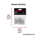 Remache 46 de 1/8" X 3/8'' Fiero Bolsa con 50 Piezas