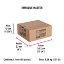 Remache 46 de 1/8" X 3/8'' Fiero Bolsa con 50 Piezas