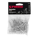 Remache 48 de 1/8" X 1/2'' Fiero Bolsa con 50 Piezas