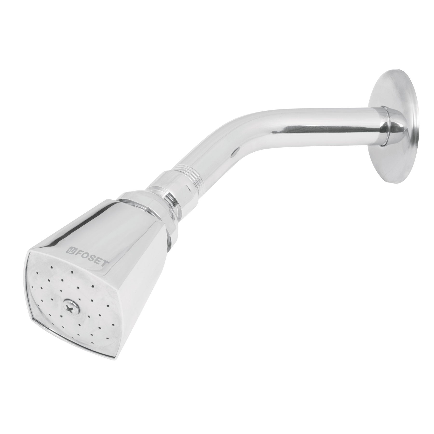 Regadera Cuadrada 2" Brazo y Chapeton Foset Aqua