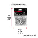 Remache 54 de 5/32" X 1/8'' Fiero Bolsa con 50 Piezas