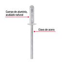 Remache 56 de 5/32" X 3/8'' Fiero Bolsa con 50 Piezas