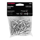 Remache 64 de 3/16" X 1/4'' Fiero Bolsa con 50 Piezas