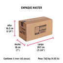 Remache 64 de 3/16" X 1/4'' Fiero Bolsa con 50 Piezas