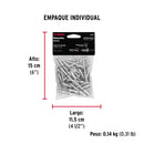 Remache 68 de 3/16" X 1/2'' Fiero Bolsa con 50 Piezas