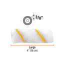 Felpa para Mini Rodillo de Poliester 4" x 3/8" Bolsa con 2 Piezas Truper