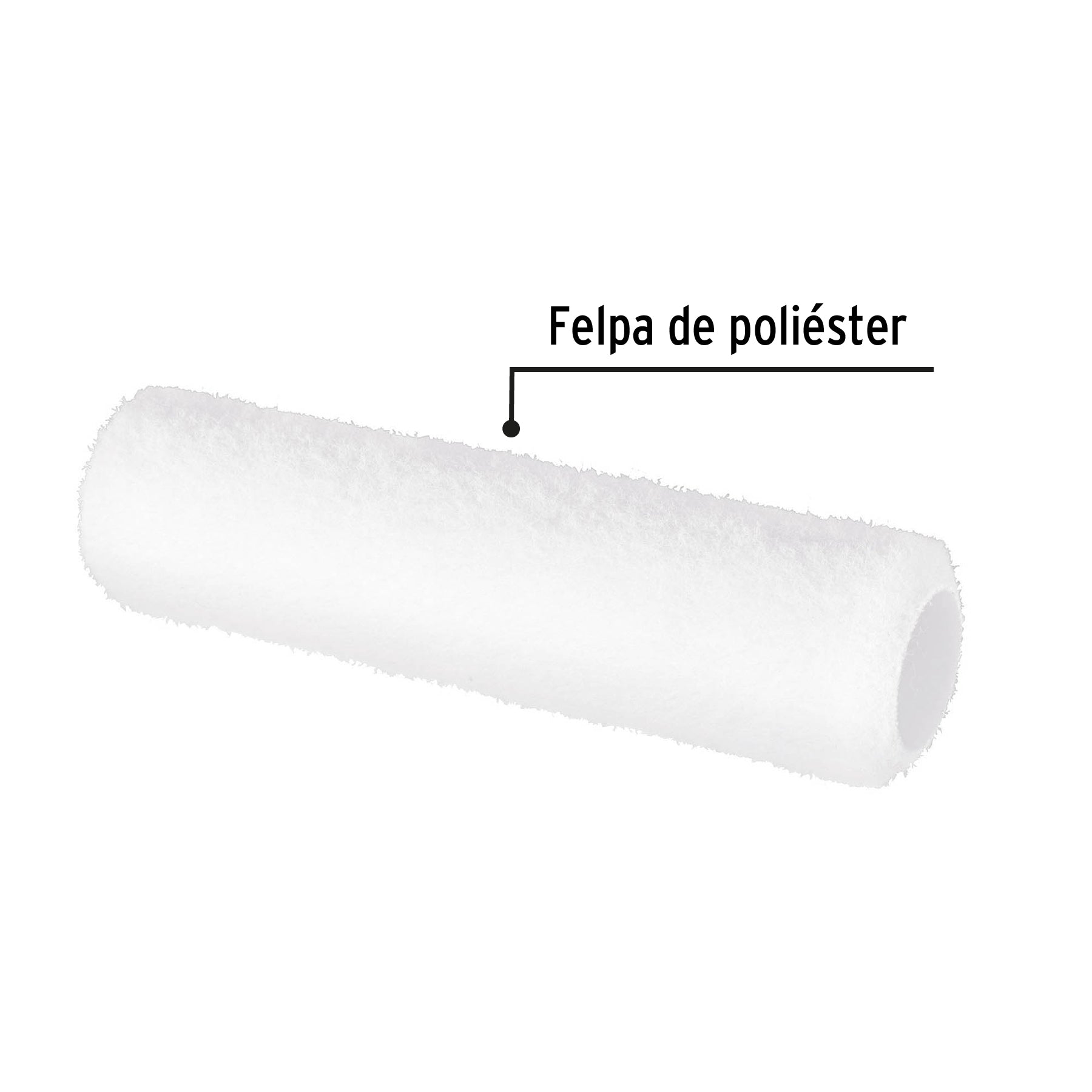 Felpa para Rodillo 9" x 3/8" Pretul Superficies Lisas