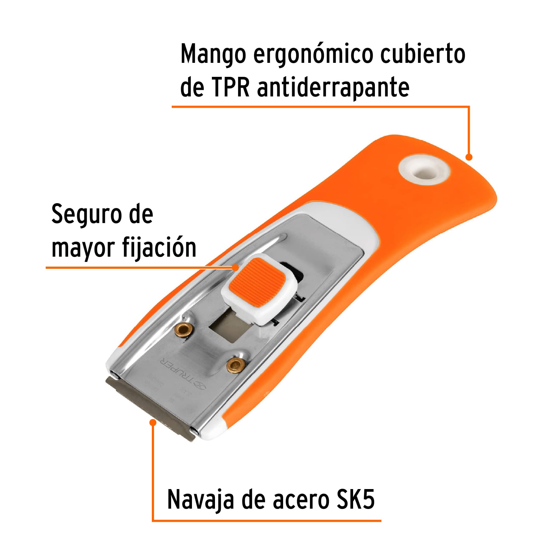 Raspador con Navaja de 1"1/2 Truper