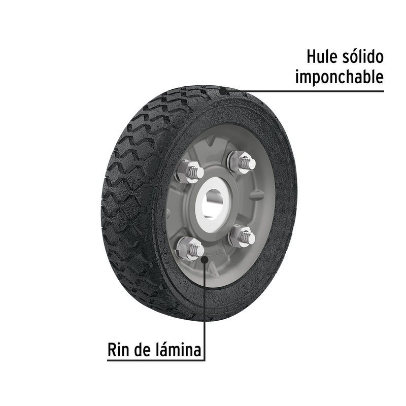 Rueda para Diablo Un Balero 4"1/2 Pretul