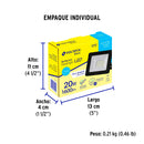 Reflector LED Ultra Delgado Volteck Luz de Dia  20 Watts