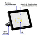 Reflector LED Ultra Delgado Volteck Luz de Dia  20 Watts