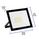 Reflector LED Ultra Delgado Volteck Luz de Dia  30 Watts