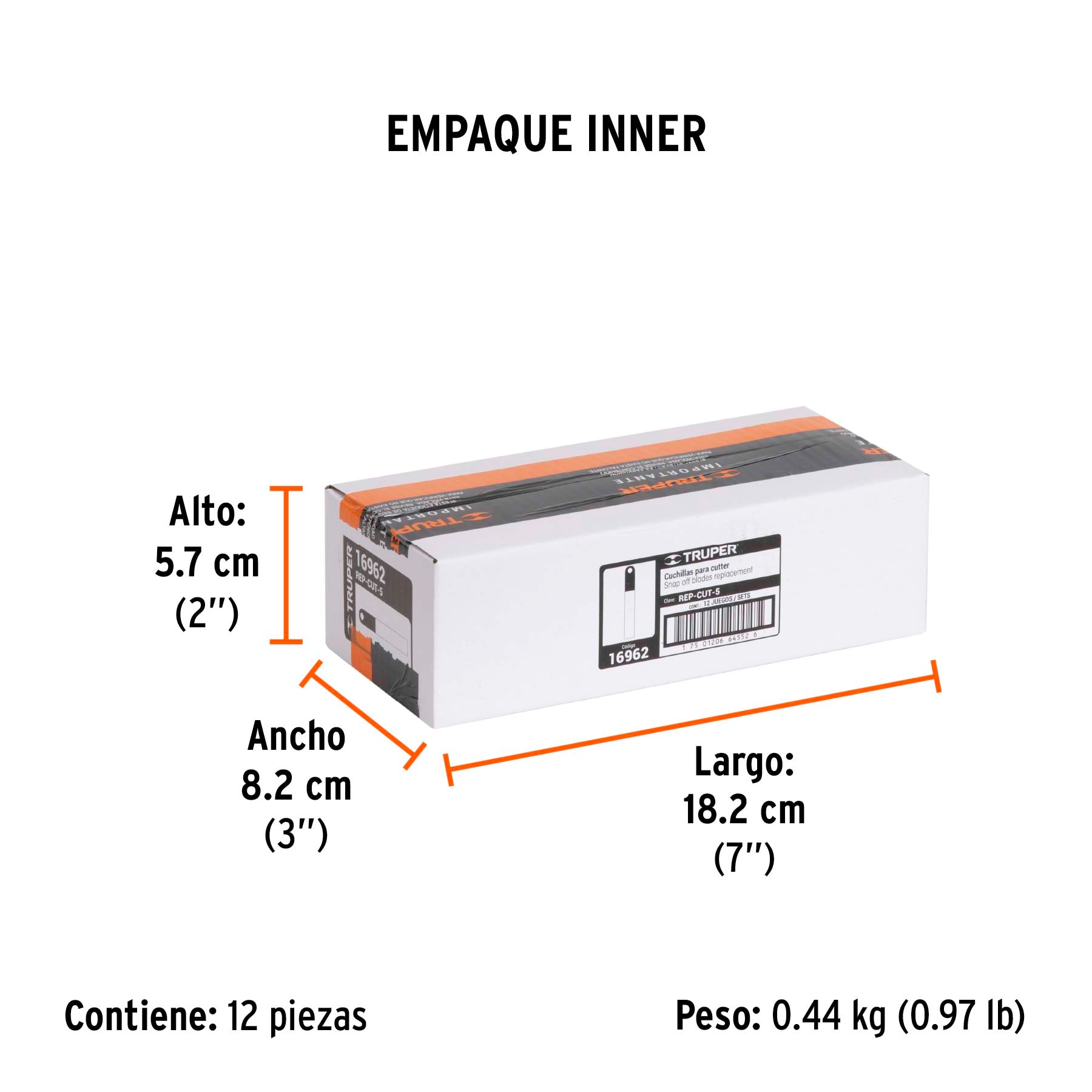 Repuestos para Cutter de  9 mm SK4 10 Piezas Truper