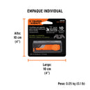 Cuchillas para Acrílico para NV-7X y NM-6 Dispensador con 10 Piezas Truper