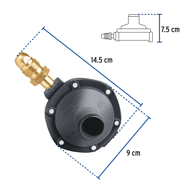 Regulador para Gas 1 Via Foset