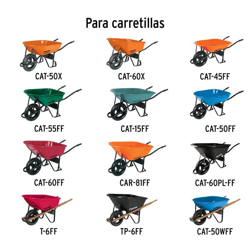 Llanta Completa Imponchable 16" para Carretilla Truper