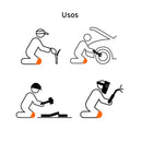 Rodilleras de EVA y Gel con Correa para Muslo Truper