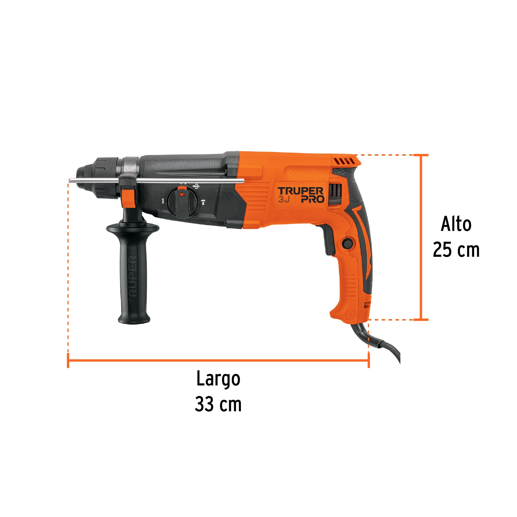 Rotomartillo SDS Plus 3.2 Joules 800 W TRUPER PRO