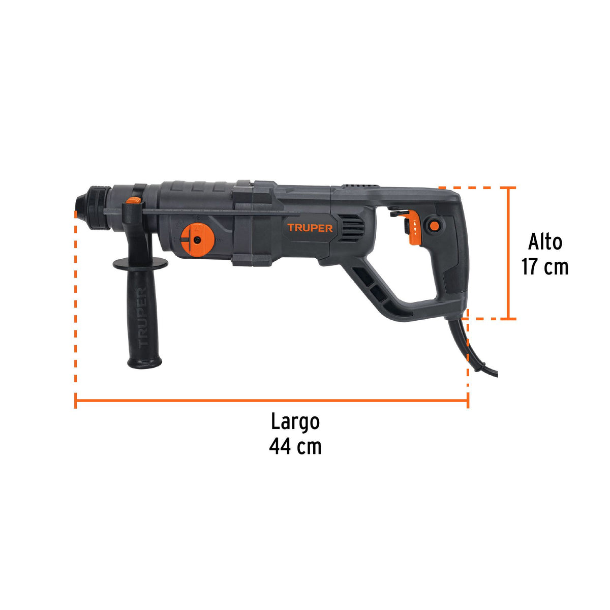 Rotomartillo SDS Plus 3.5 Joules Mango Tipo "D" TRUPER INDUSTRIAL