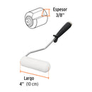 Mini Rodillo para Pintar 4" x 3/8" de Esponja Truper