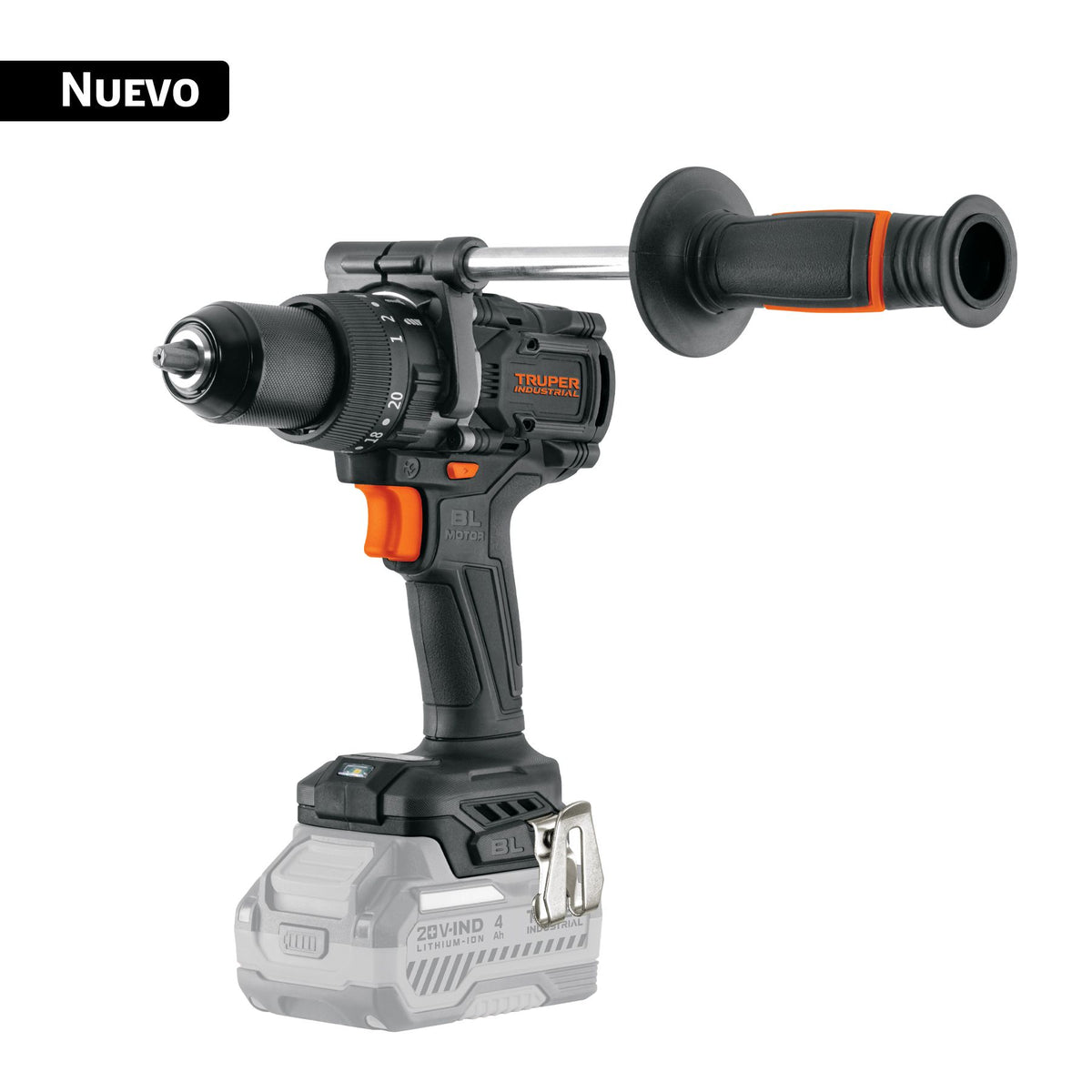 Rotomartillo Inalambrico 20 Volts 1/2"  Alto Torque 150Nm Sin Accesorios TRUPER INDUSTRIAL